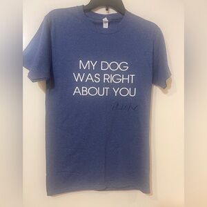 Dog Lover T-Shirt in blue never worn.